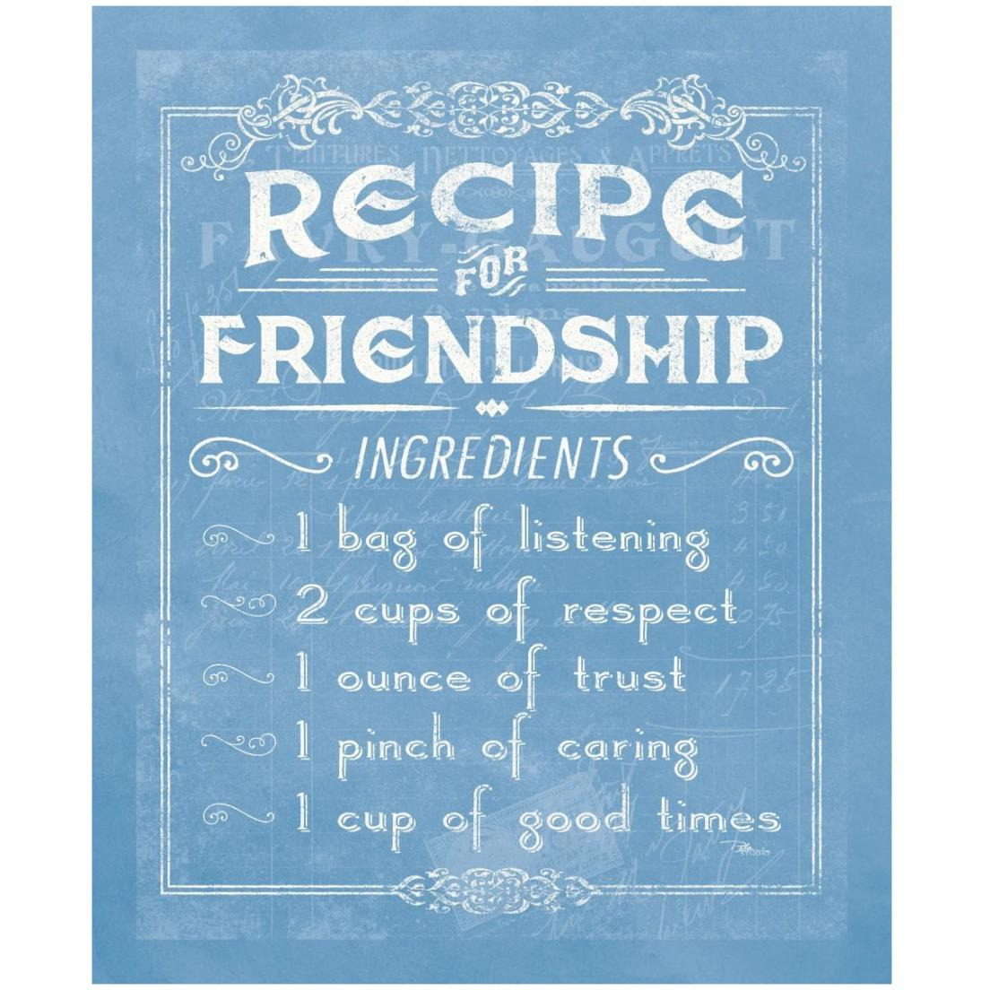 Life Recipes III Blue -Paper Art-18&quotx22"