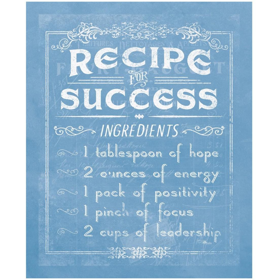 Life Recipes II Blue -Paper Art-18&quotx22"