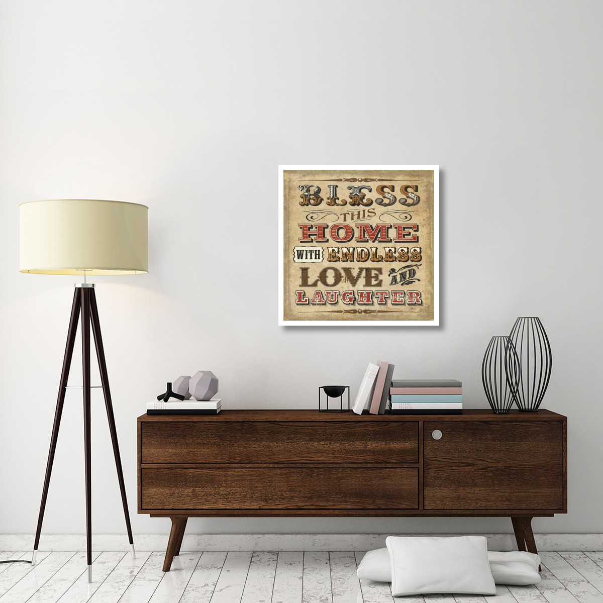 Blessed I Sq -Paper Art-32&quotx32"