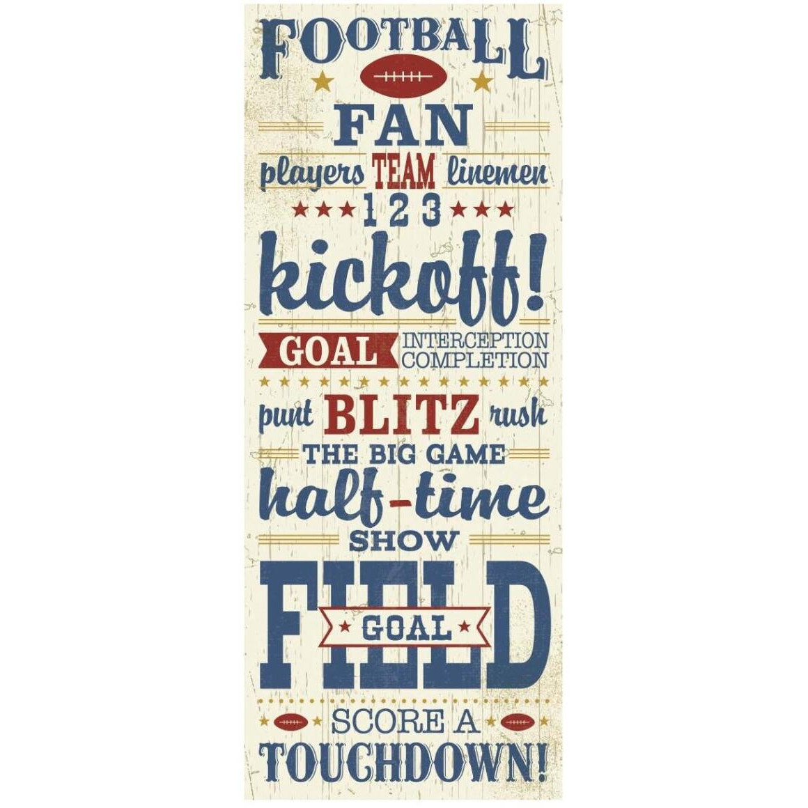 Sports Lovers I Red -Paper Art-18&quotx42"