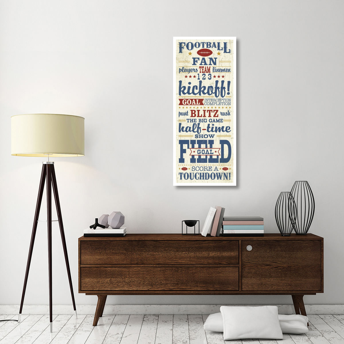 Sports Lovers I Red -Paper Art-22&quotx52"