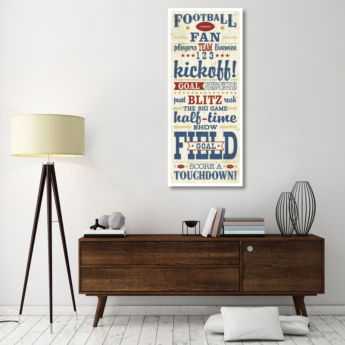 Sports Lovers I Red -Paper Art-26&quotx62"