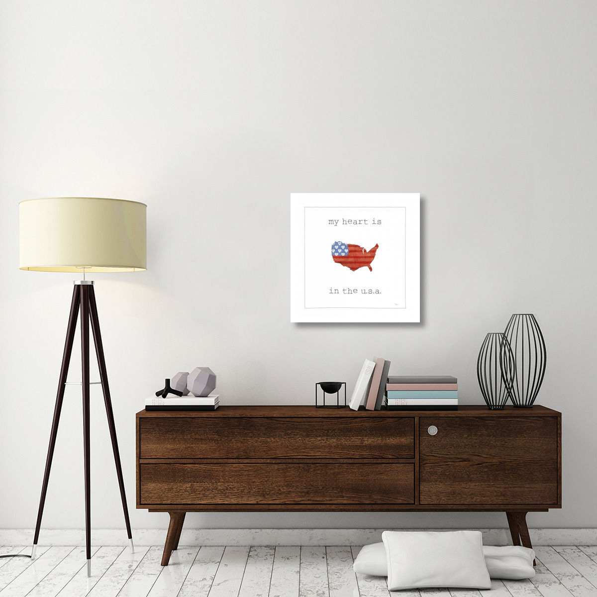 USA Cuties II on White -Paper Art-26&quotx26"