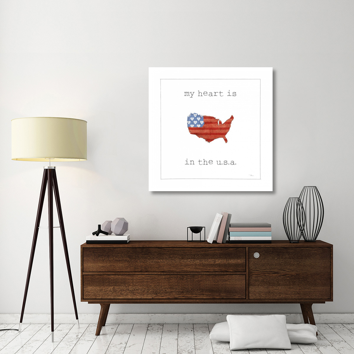USA Cuties II on White -Paper Art-42&quotx42"