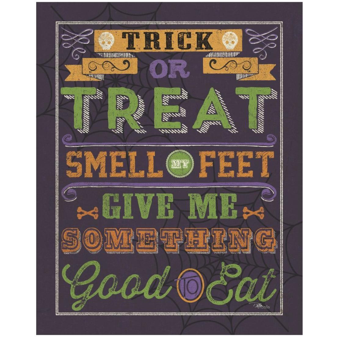 Halloween Talk I Color Purple -Paper Art-18&quotx22"