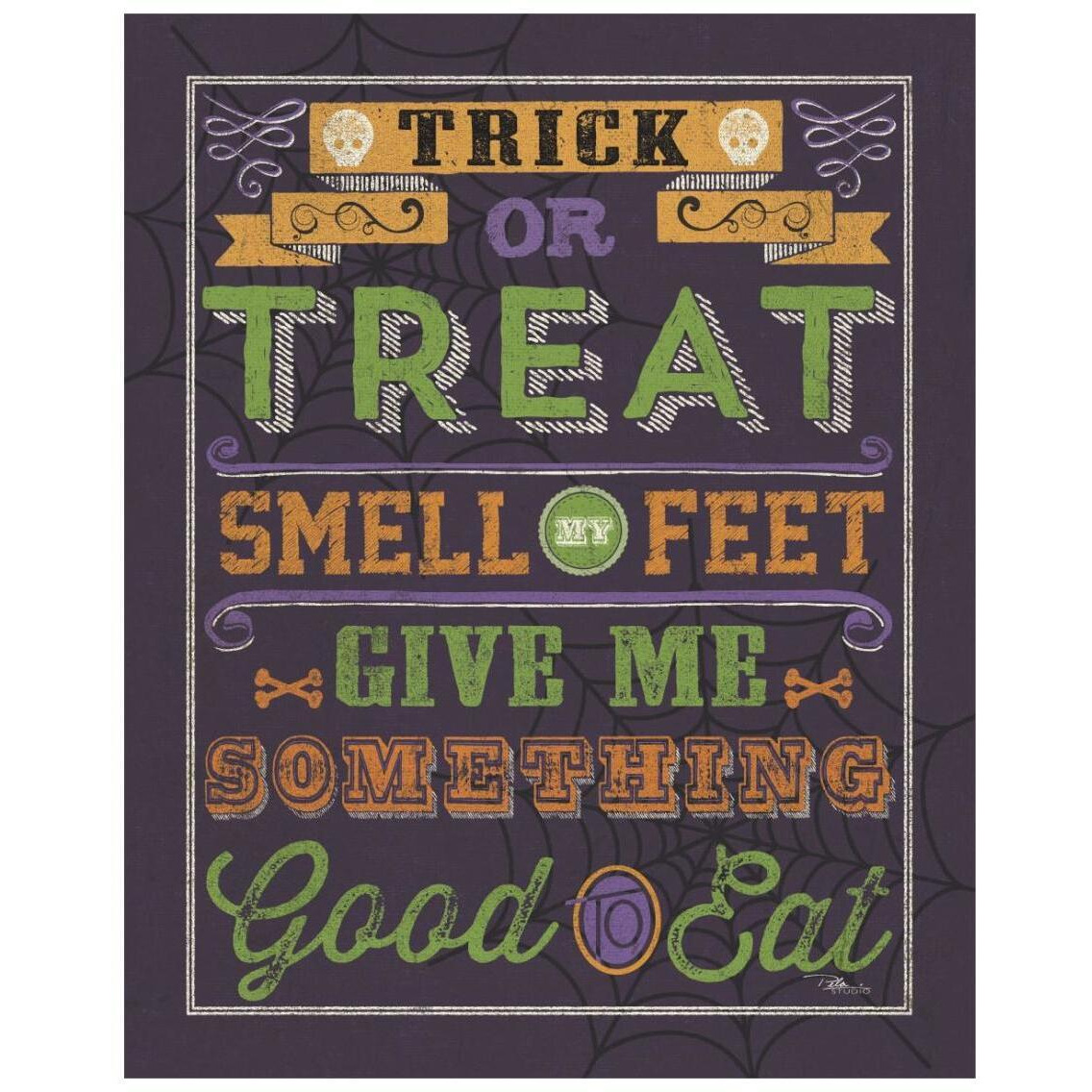 Halloween Talk I Color Purple -Paper Art-22&quotx26"