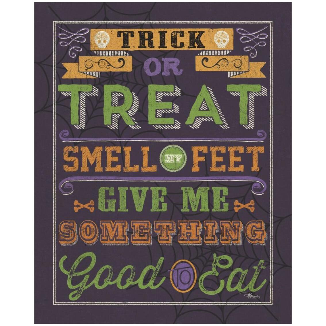 Halloween Talk I Color Purple -Paper Art-24&quotx30"