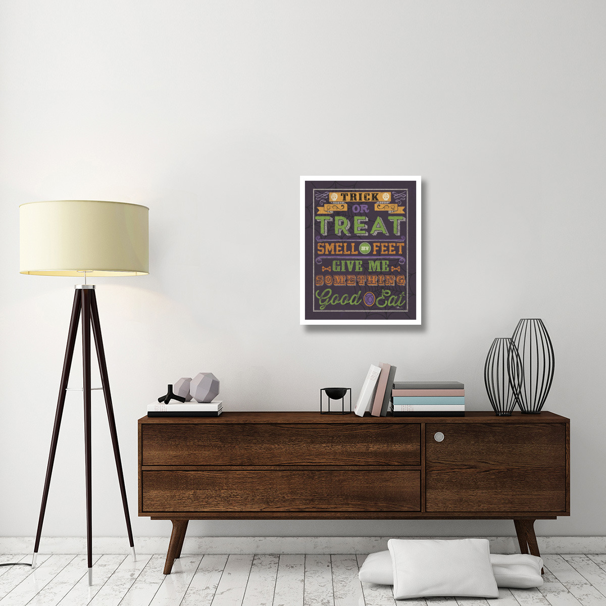 Halloween Talk I Color Purple -Paper Art-24&quotx30"