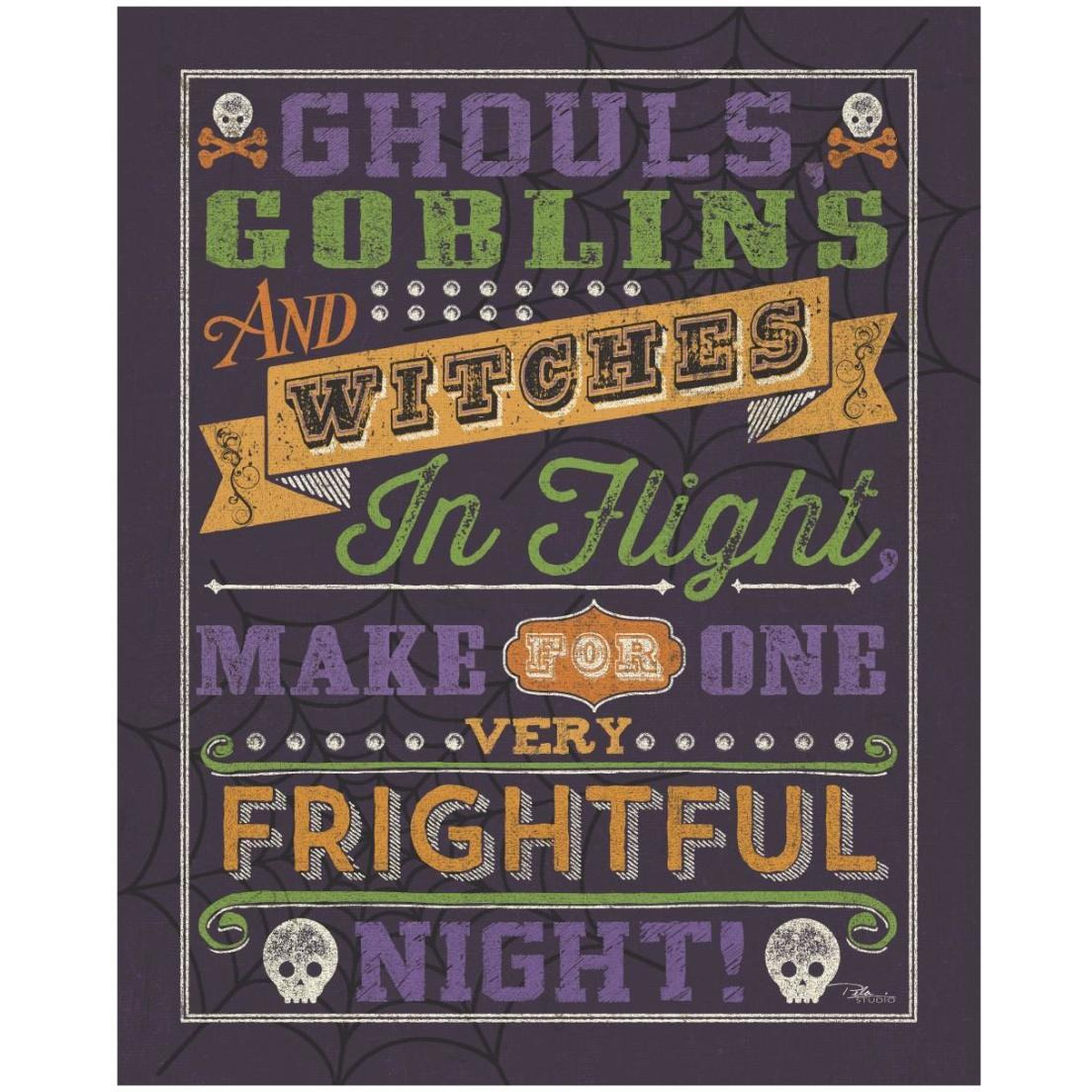Halloween Talk II Color Purple -Paper Art-18&quotx22"