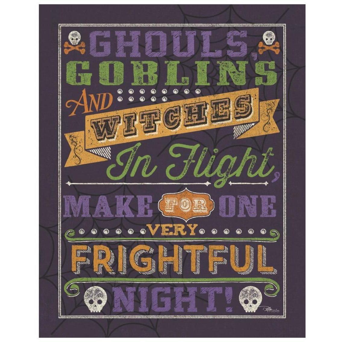 Halloween Talk II Color Purple -Paper Art-22&quotx26"