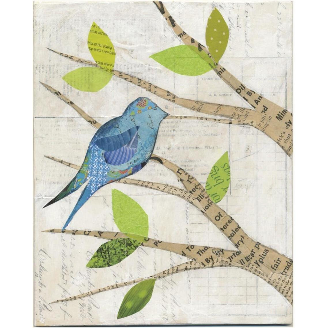 Birds in Spring I -Paper Art-30&quotx37"