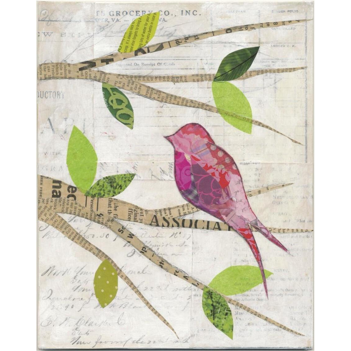 Birds in Spring IV -Paper Art-30&quotx37"