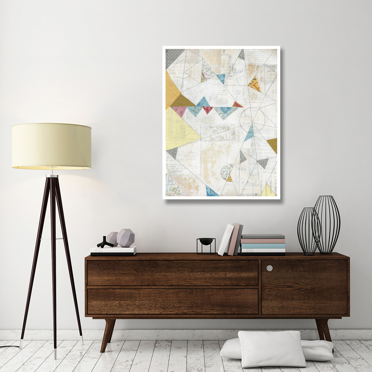 Map Collage -Paper Art-38&quotx50"