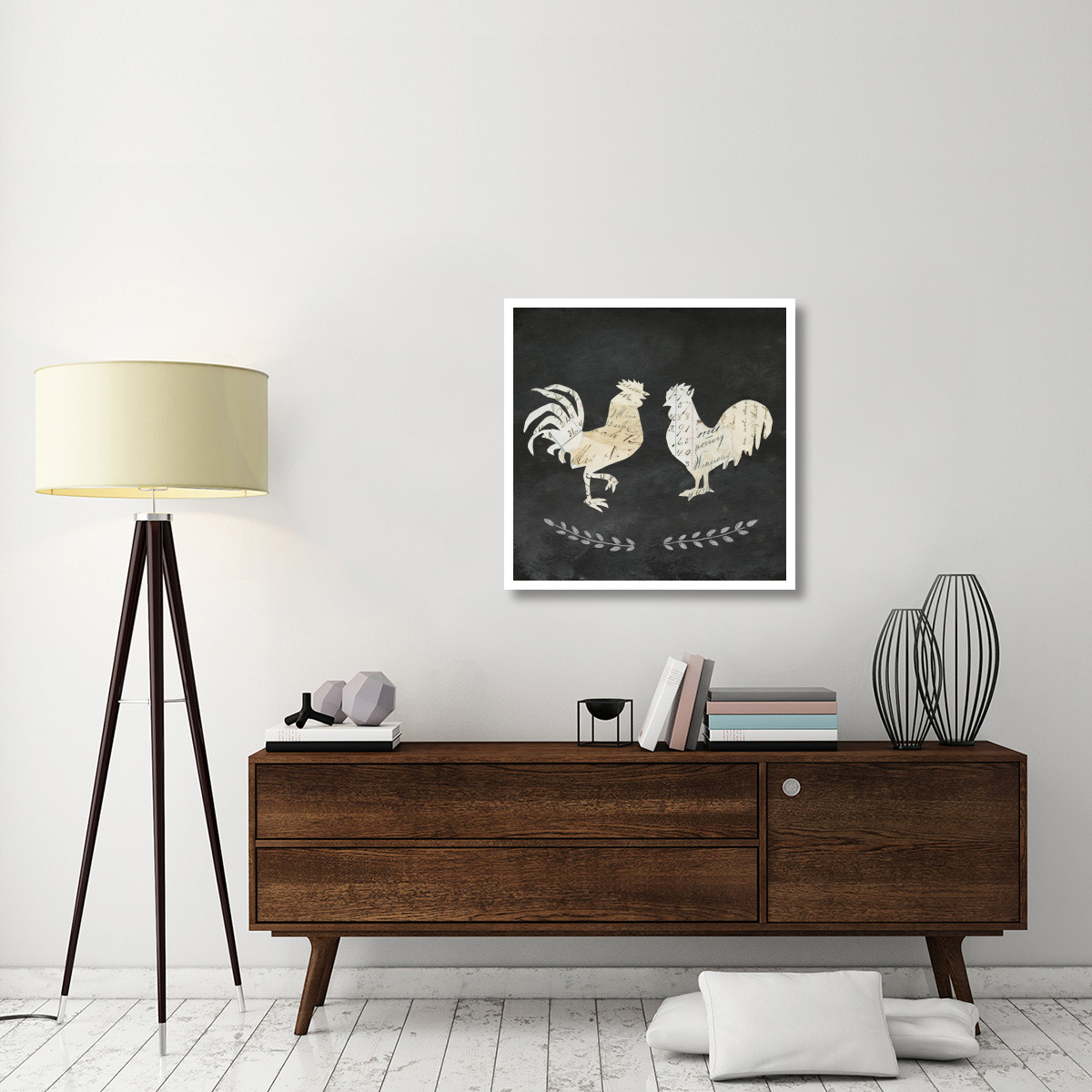 Le Coq Cameo Sq no Words -Paper Art-32&quotx32"