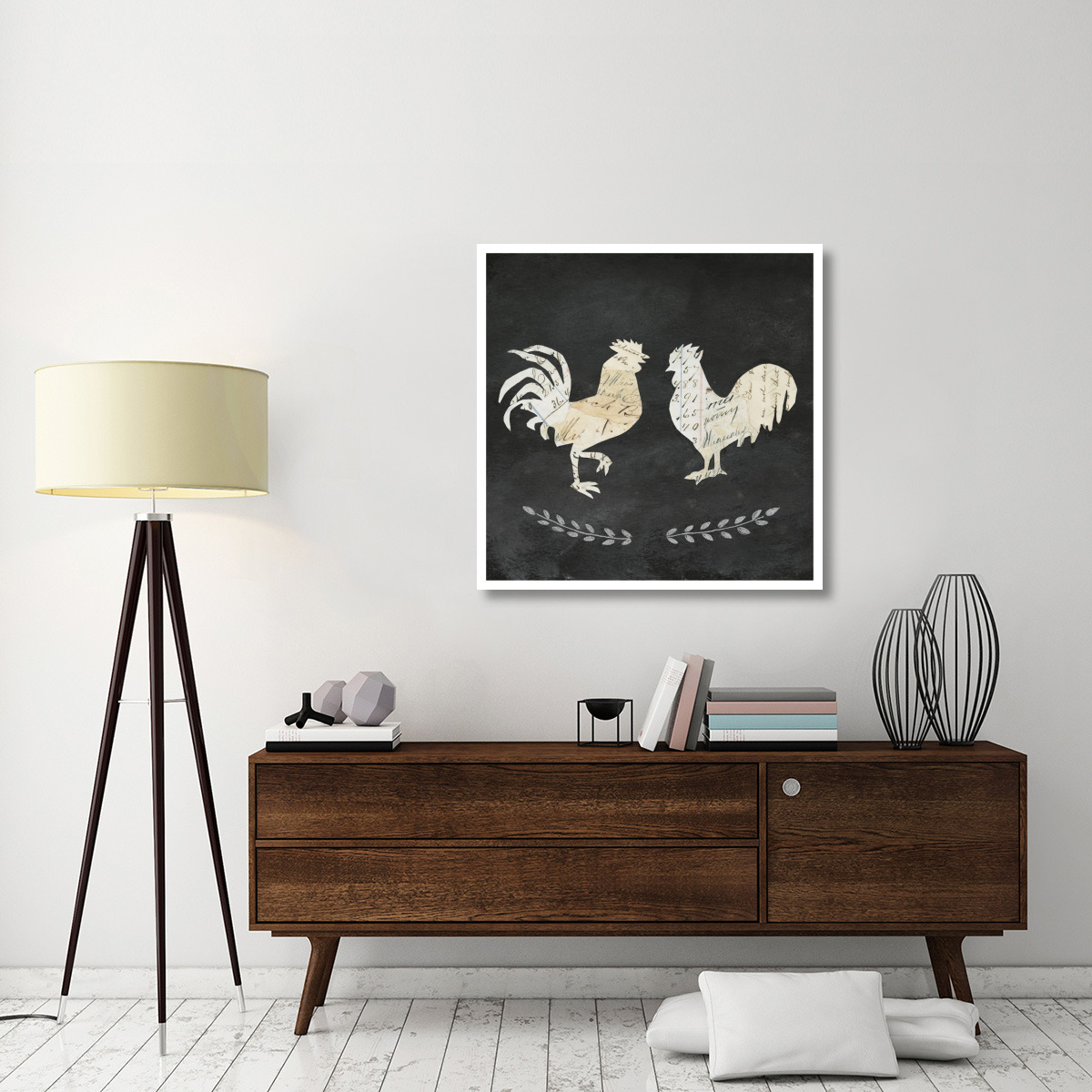 Le Coq Cameo Sq no Words -Paper Art-38&quotx38"