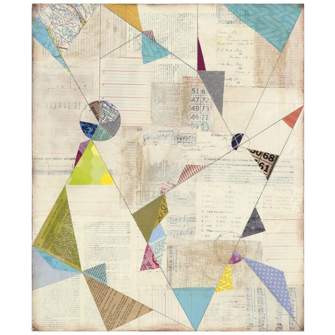 Geometric Background I v.2 -Paper Art-35.2&quotx42"