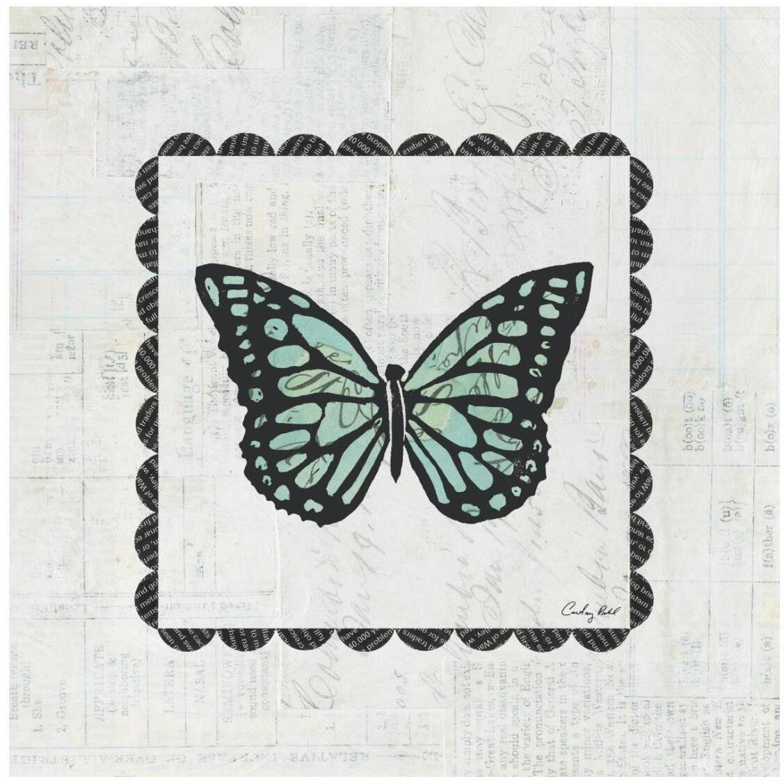 Butterfly Stamp -Paper Art-26&quotx26"