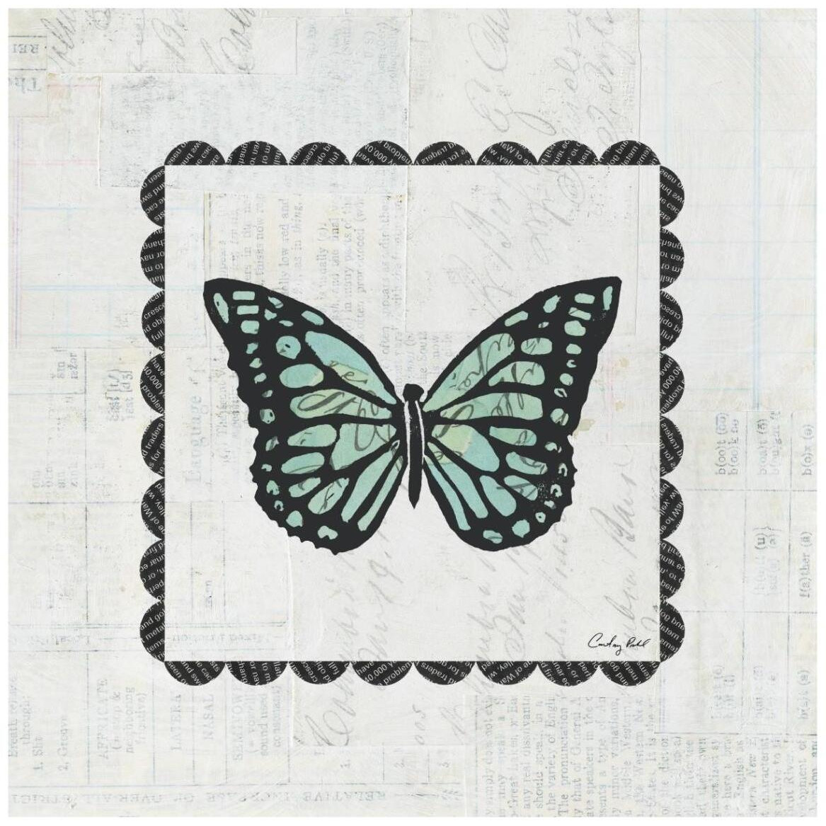 Butterfly Stamp -Paper Art-42&quotx42"
