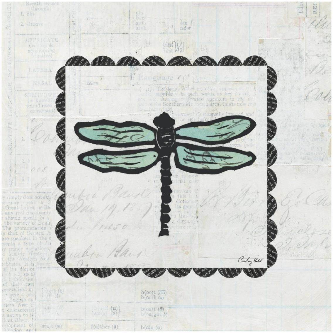 Dragonfly Stamp -Paper Art-32&quotx32"
