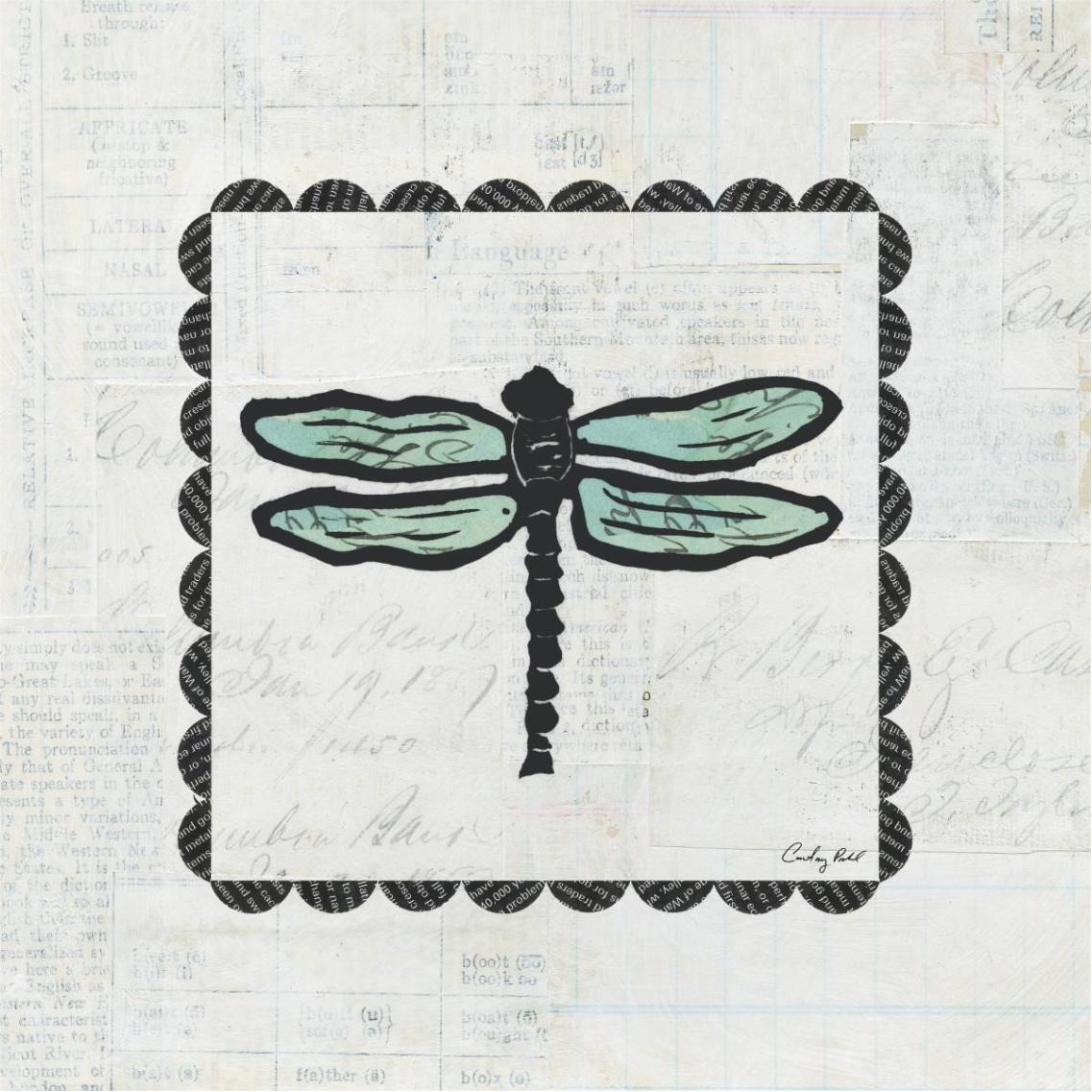 Dragonfly Stamp -Paper Art-38&quotx38"