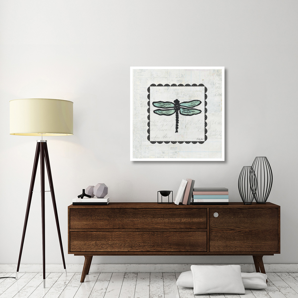 Dragonfly Stamp -Paper Art-38&quotx38"