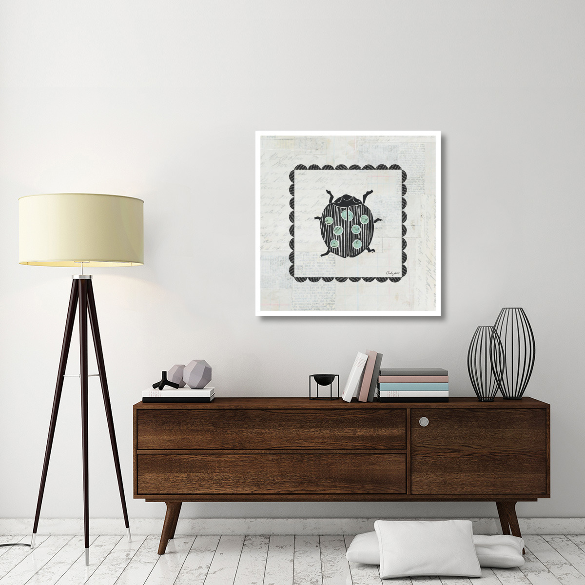 Ladybug Stamp -Paper Art-38&quotx38"