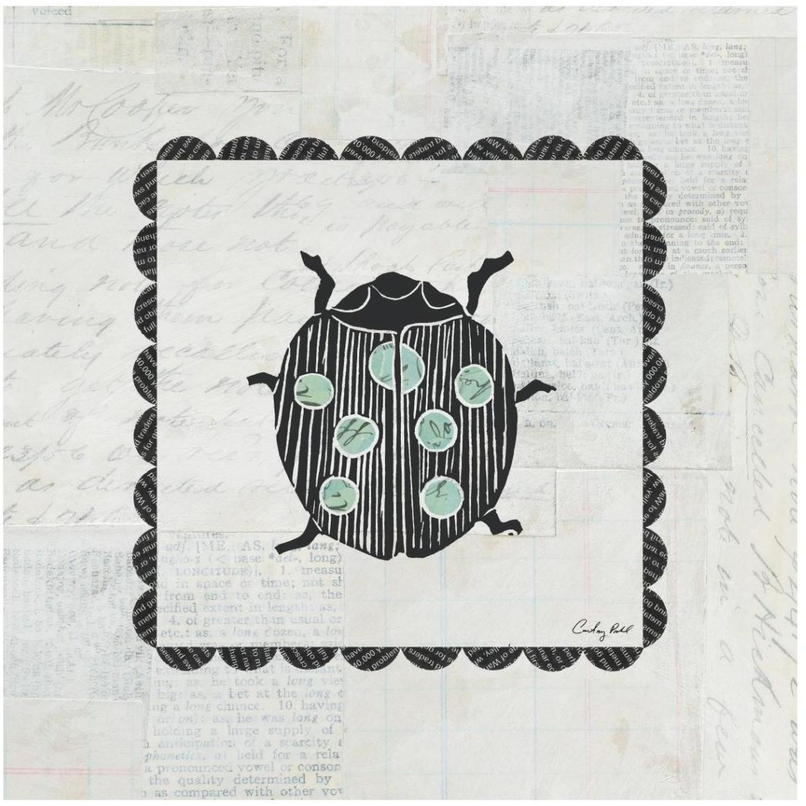 Ladybug Stamp -Paper Art-42&quotx42"
