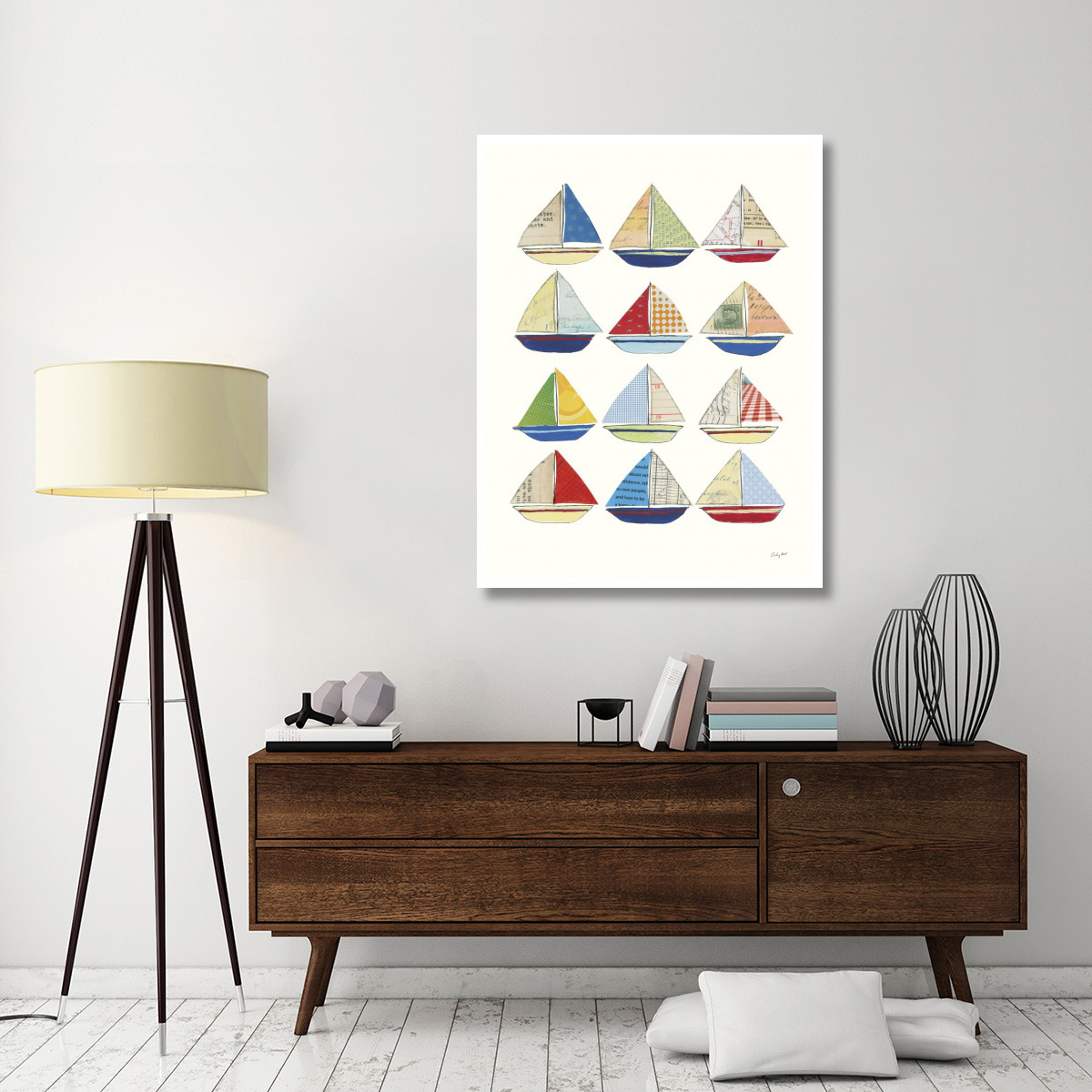 Wind and Waves VII -Paper Art-38&quotx50"