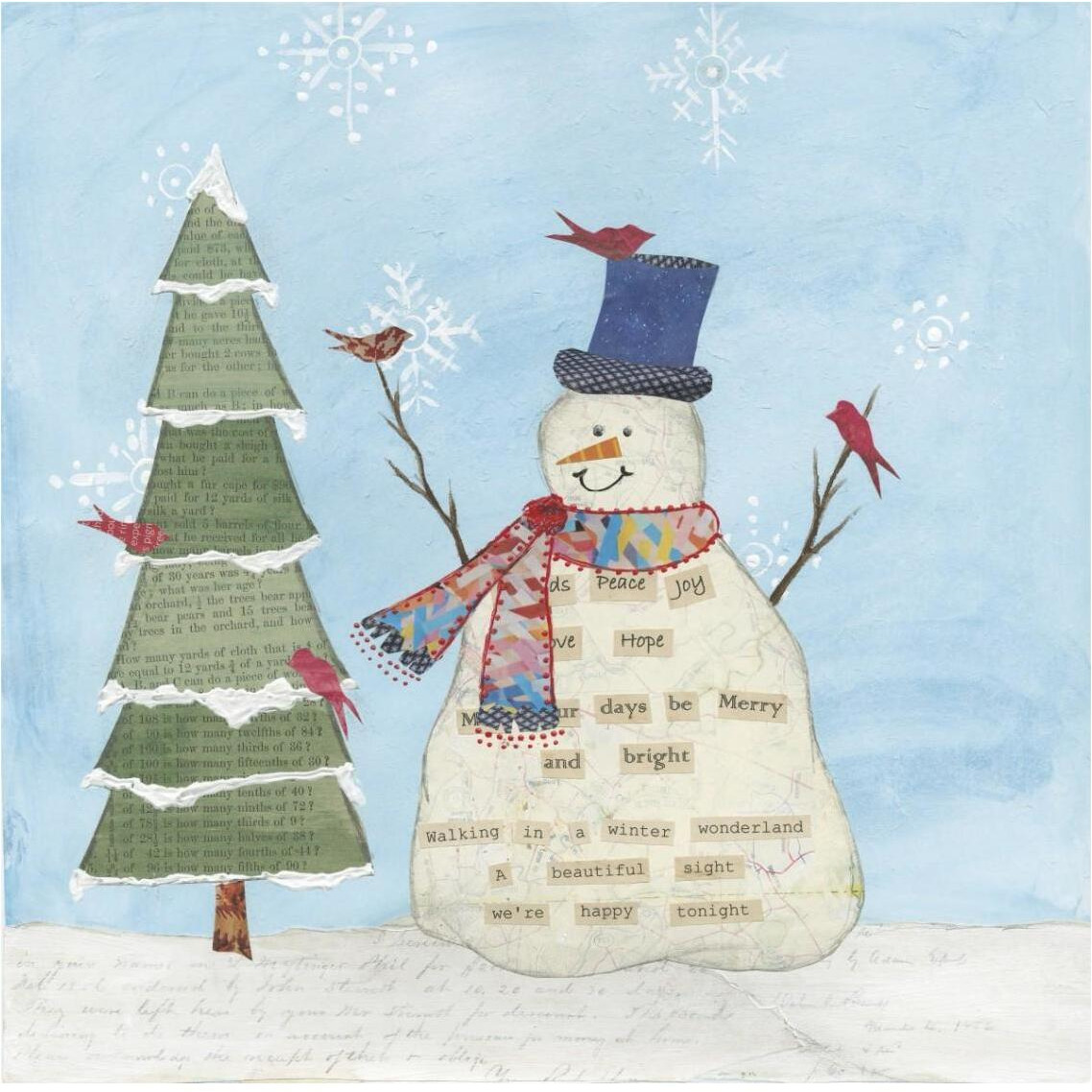 Winter Fun II -Paper Art-38&quotx38"