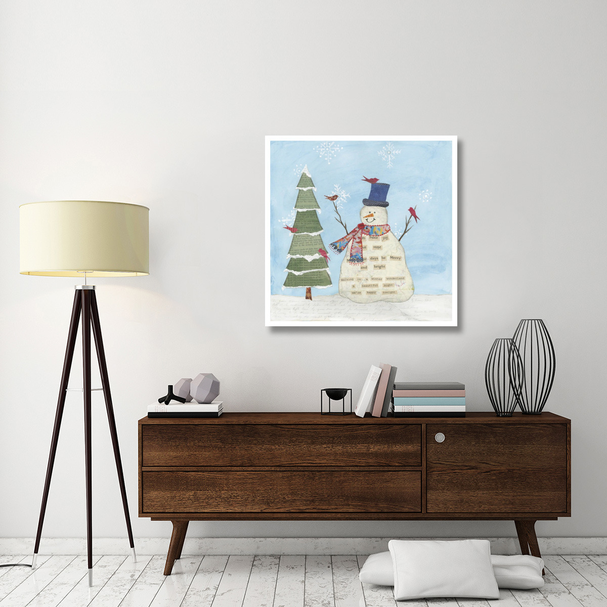 Winter Fun II -Paper Art-38&quotx38"