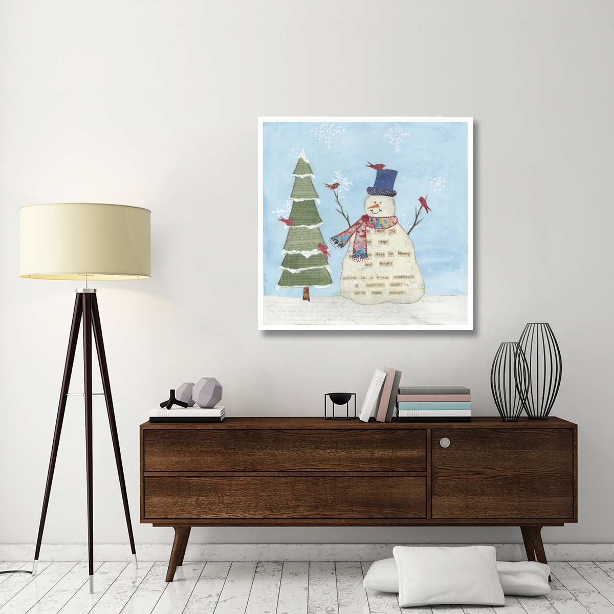 Winter Fun II -Paper Art-42&quotx42"