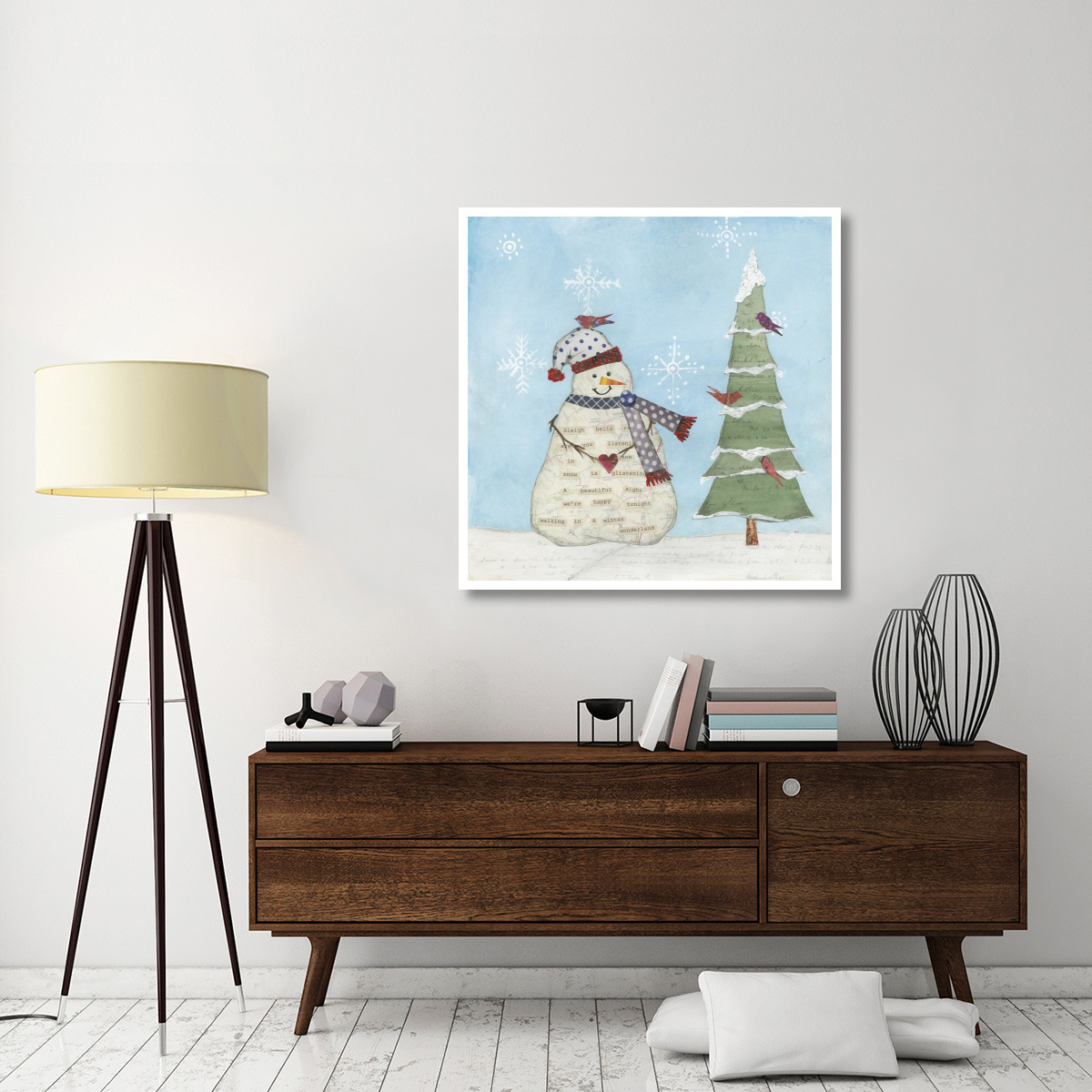 Winter Fun III -Paper Art-42&quotx42"