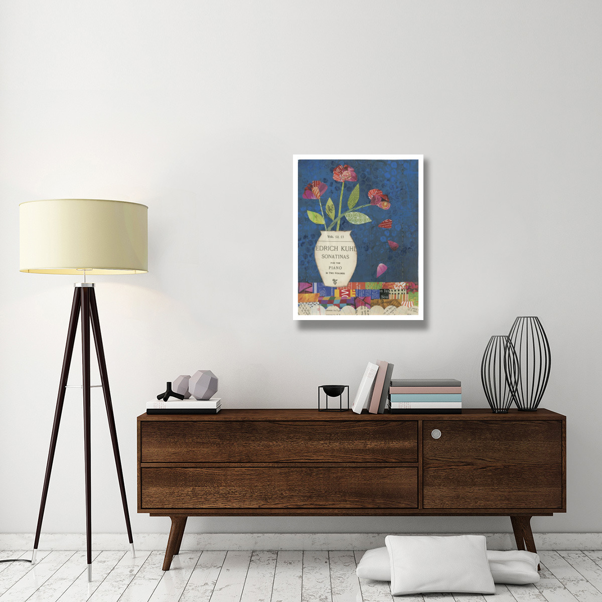 Floral Music I -Paper Art-26&quotx34"