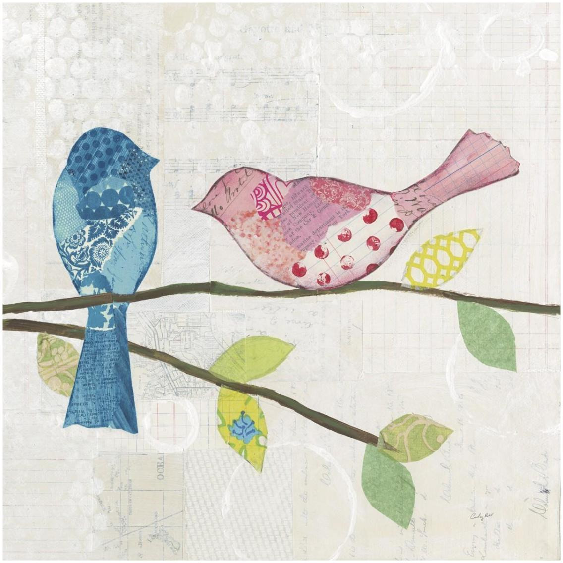 Catching Up V -Paper Art-32&quotx32"