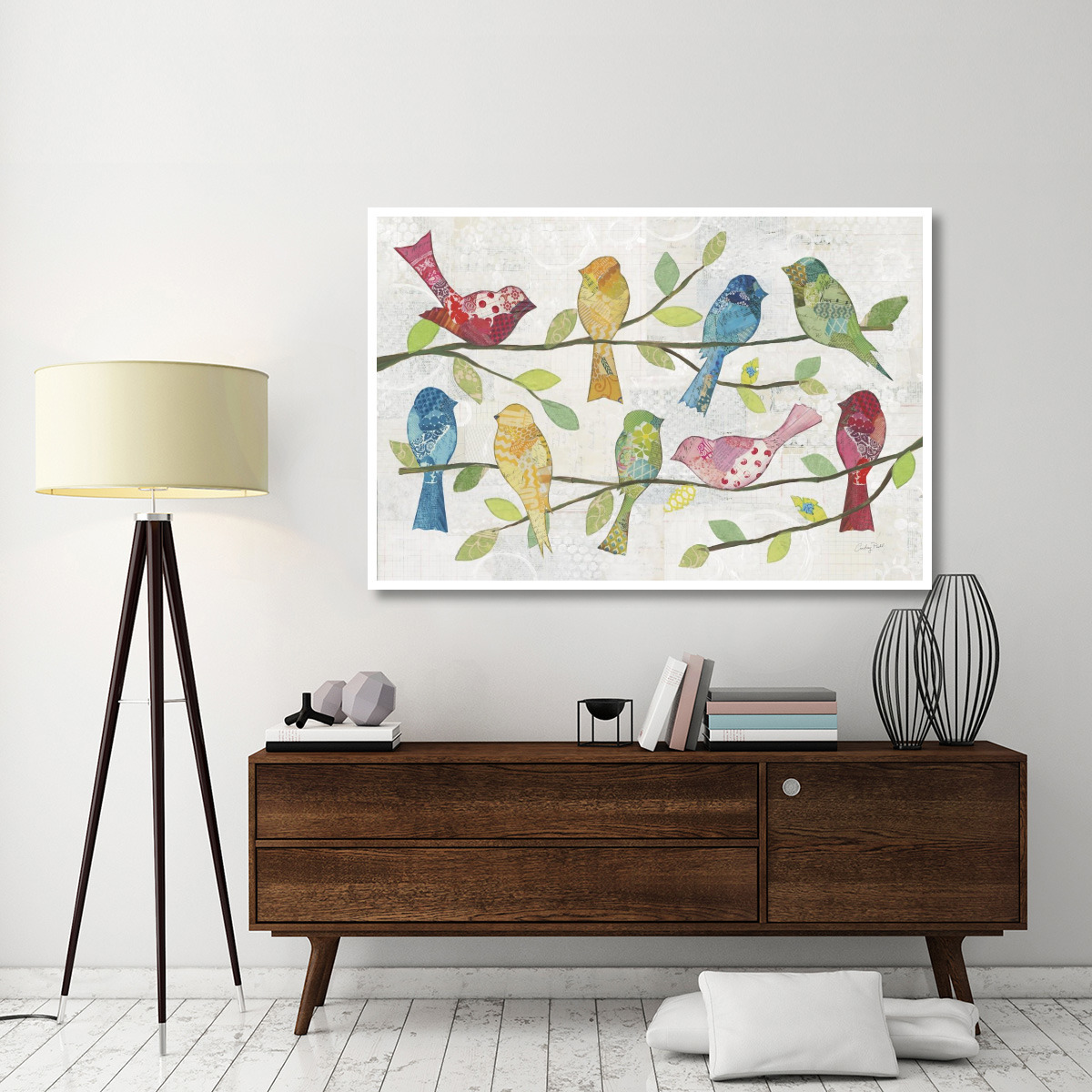 Catching Up VI -Paper Art-62&quotx42"