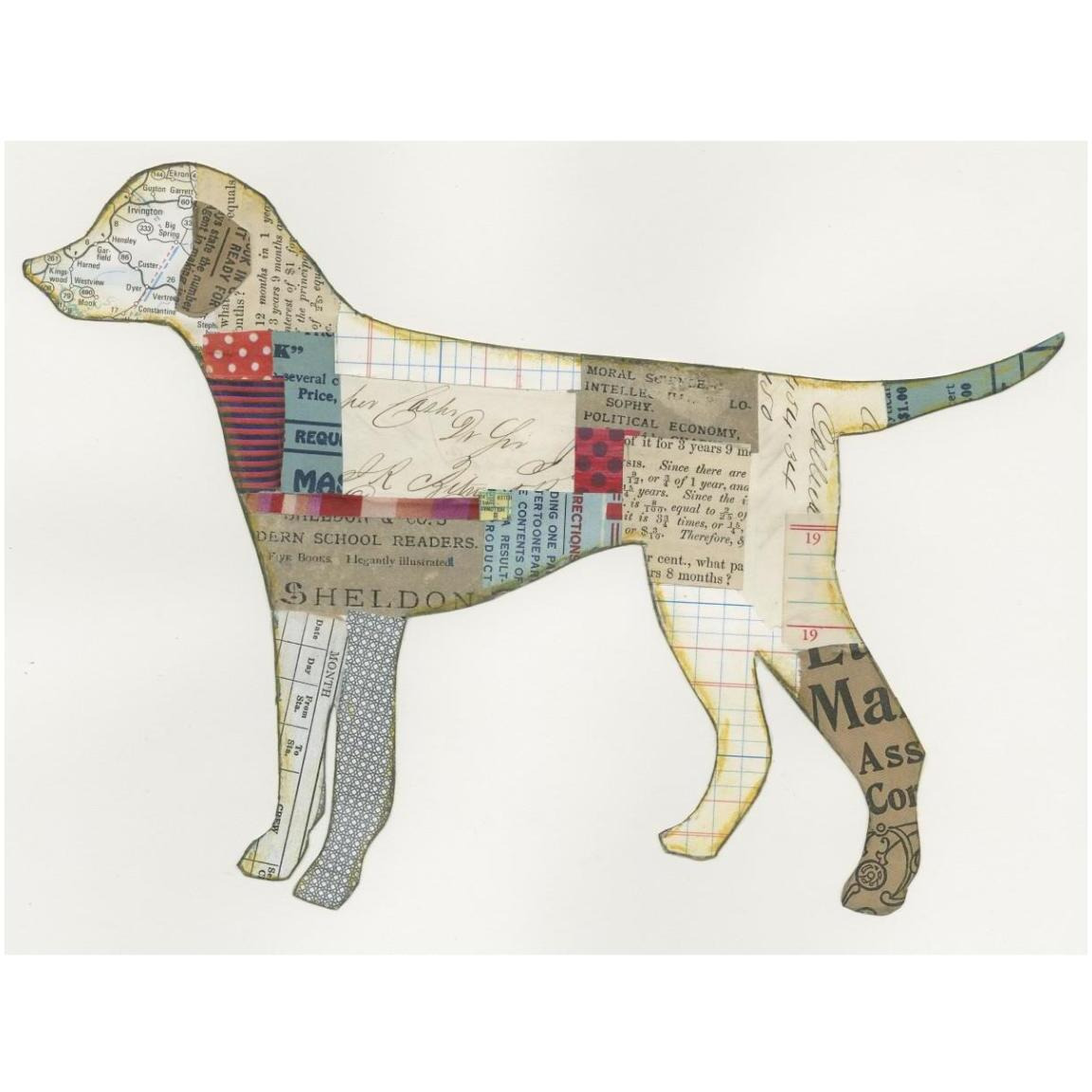 Good Dog II -Paper Art-42&quotx32"