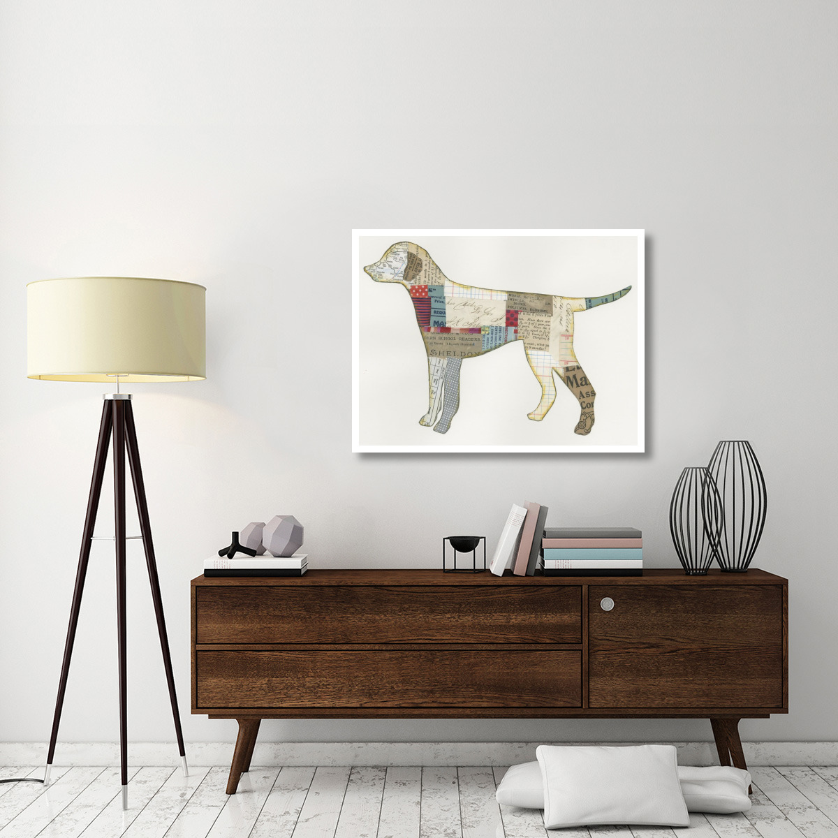 Good Dog II -Paper Art-42&quotx32"