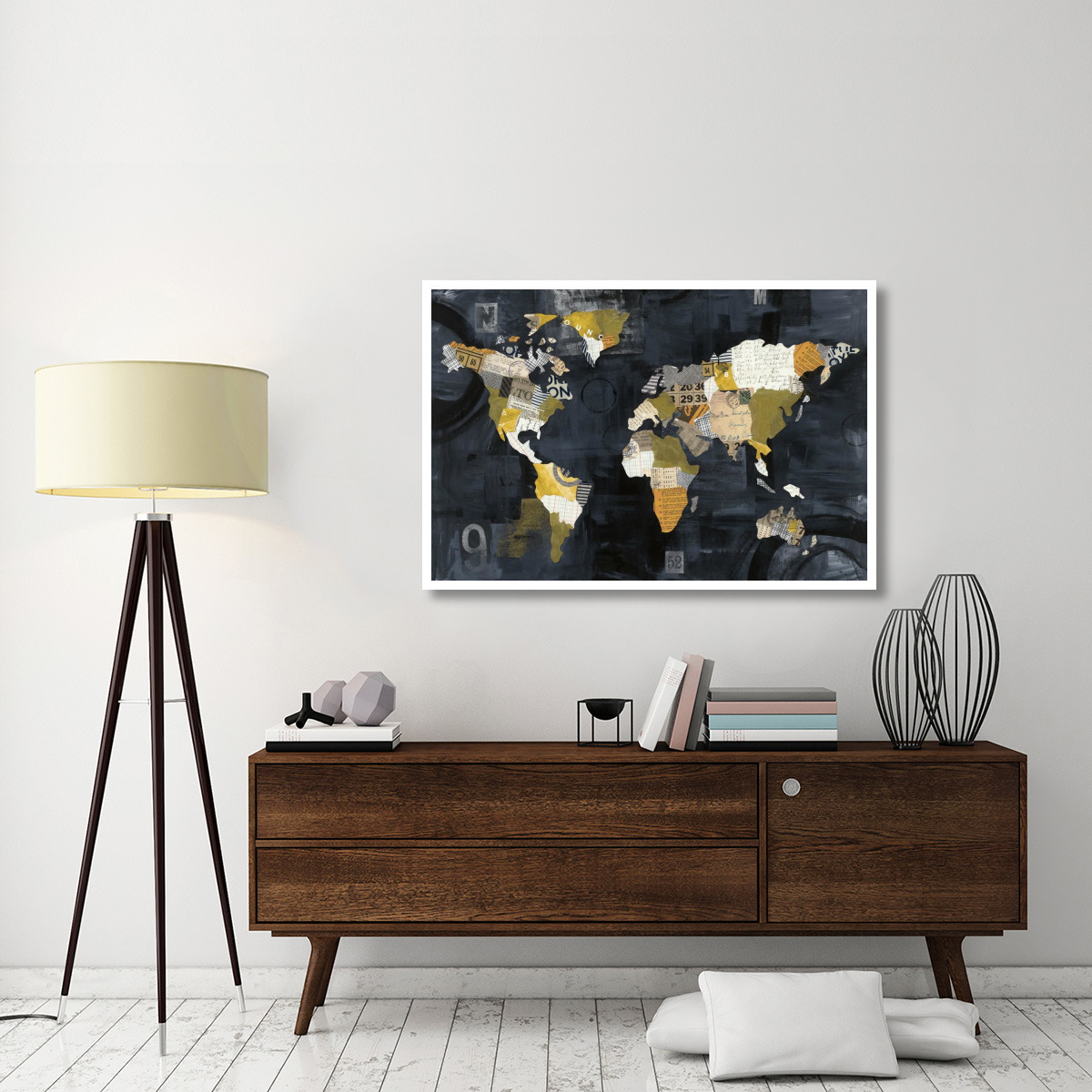 Golden World -Paper Art-50&quotx34"