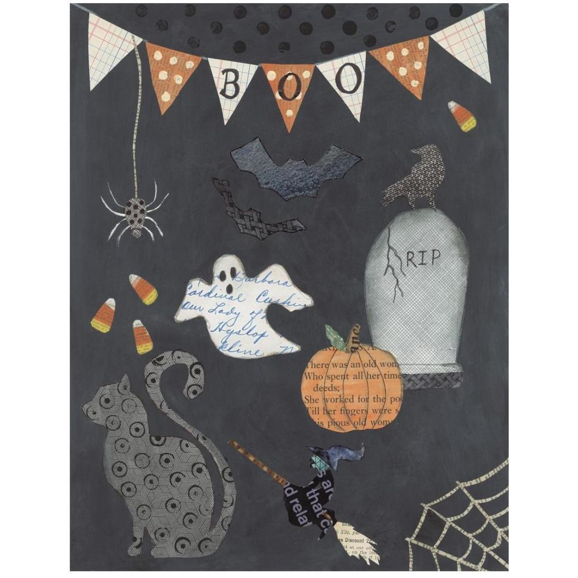 Halloween Whimsy II -Paper Art-20&quotx26"