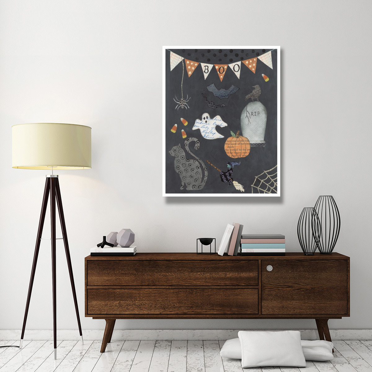 Halloween Whimsy II -Paper Art-38&quotx50"