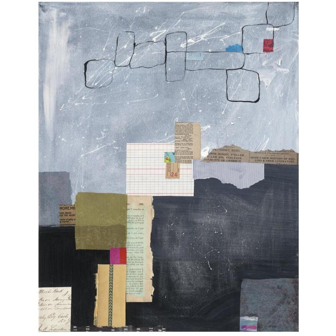 Block Abstract I -Paper Art-22&quotx26"