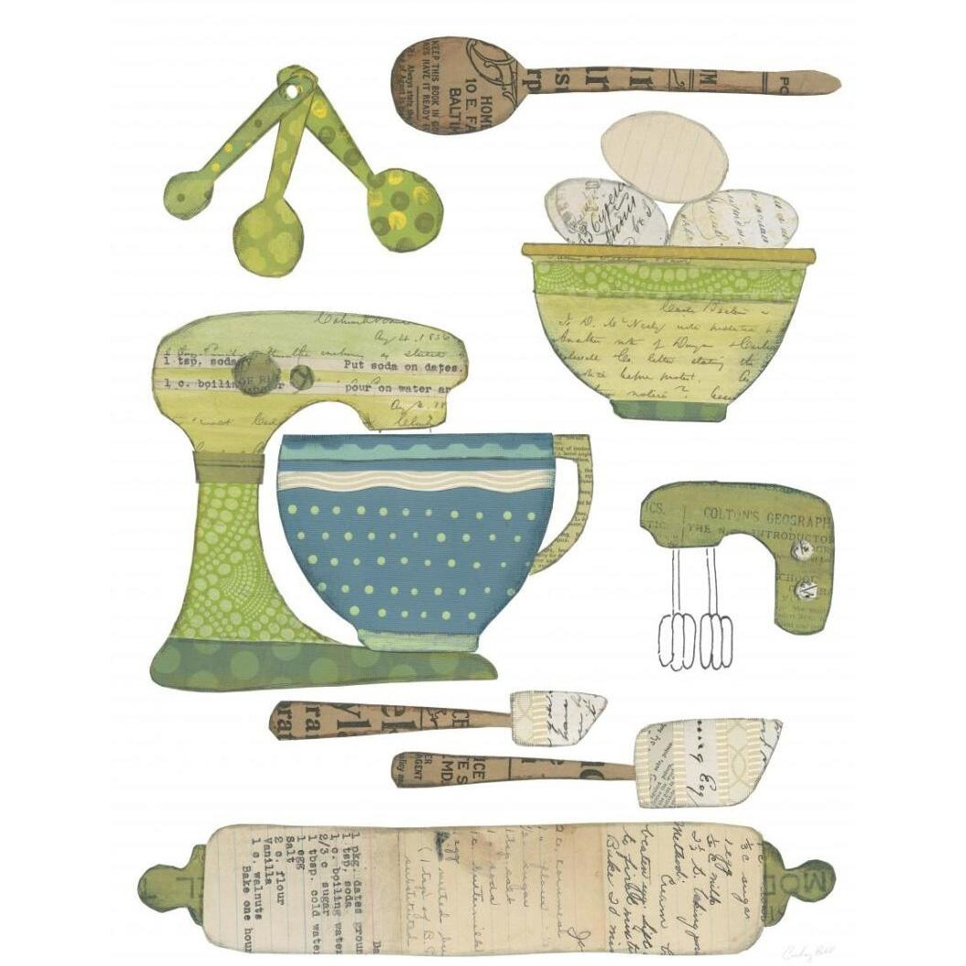 Cool Kitchen I -Paper Art-22&quotx26"
