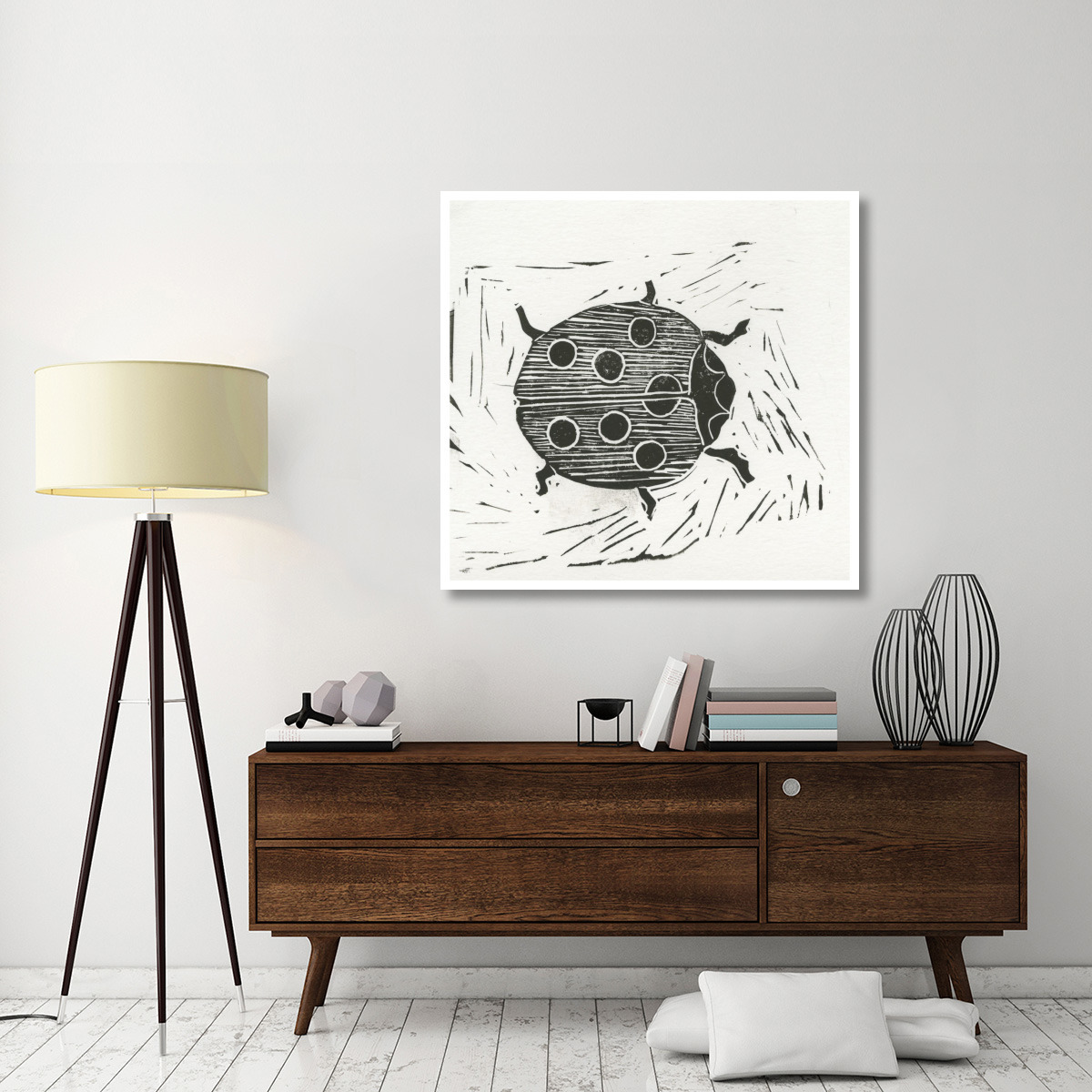 Ladybug Element II -Paper Art-46&quotx43.8"