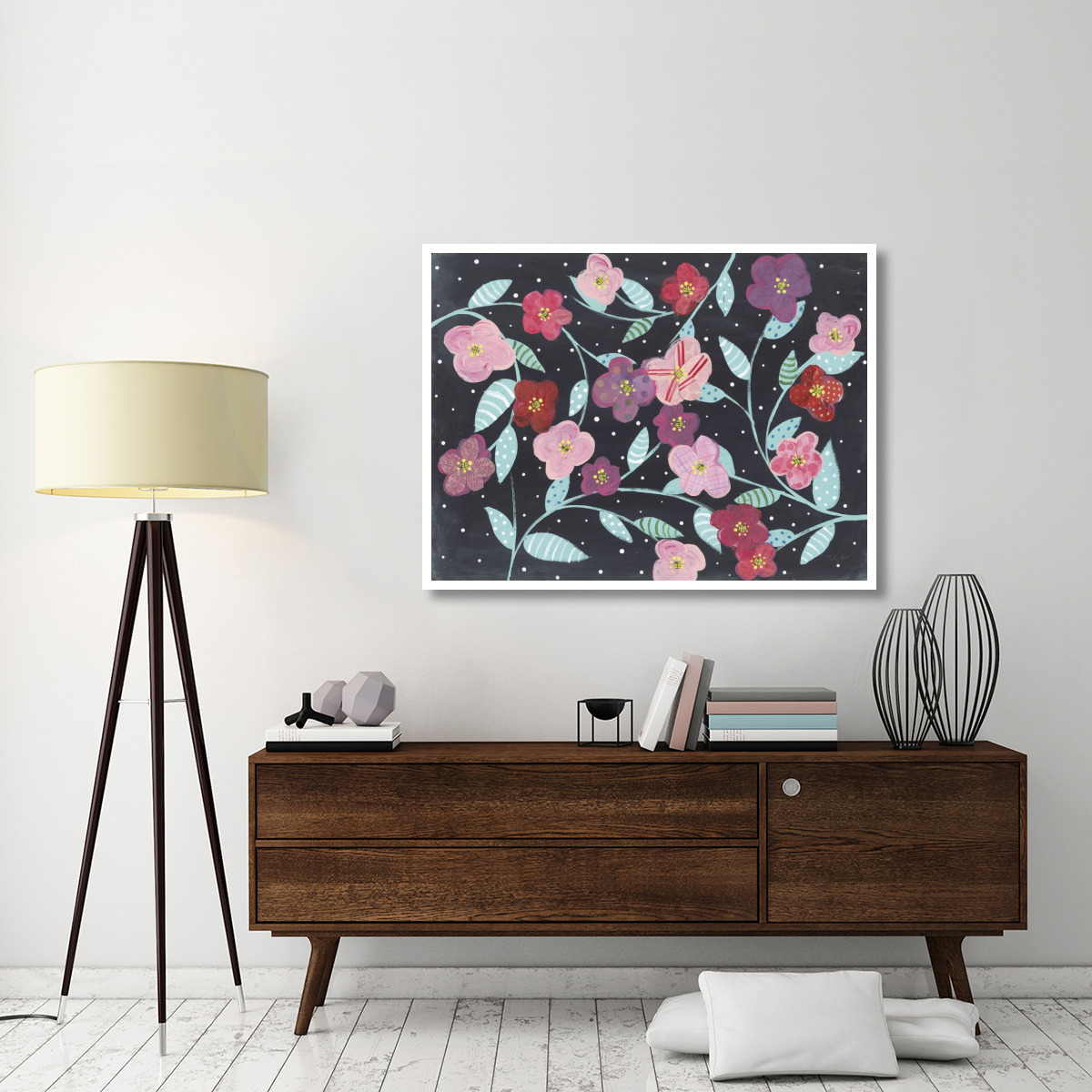 Wall Flowers -Paper Art-50&quotx38"