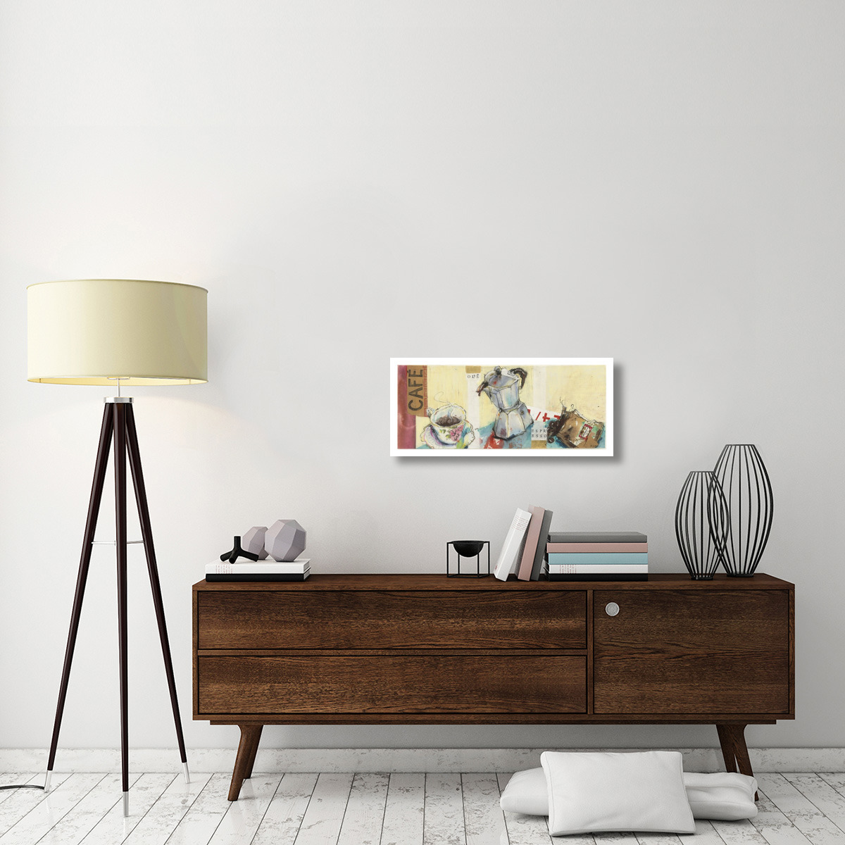 Coffee Shop -Paper Art-32&quotx14"