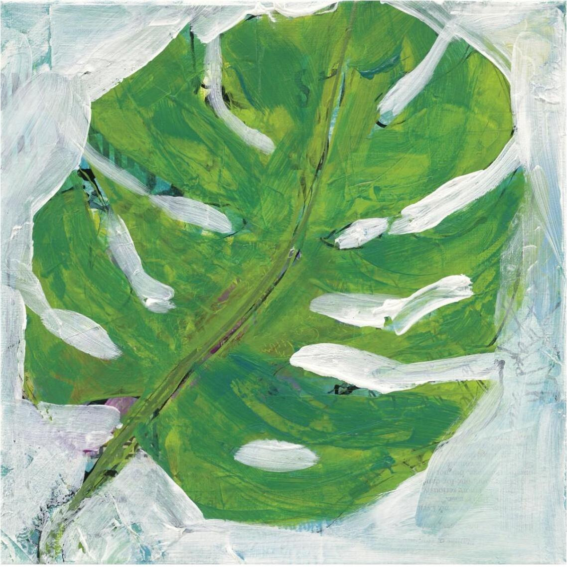 Single Leaf Play -Paper Art-38&quotx38"