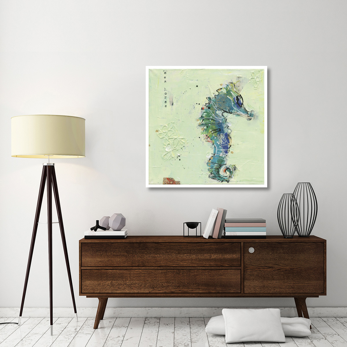 Little Seahorse -Paper Art-42&quotx42"