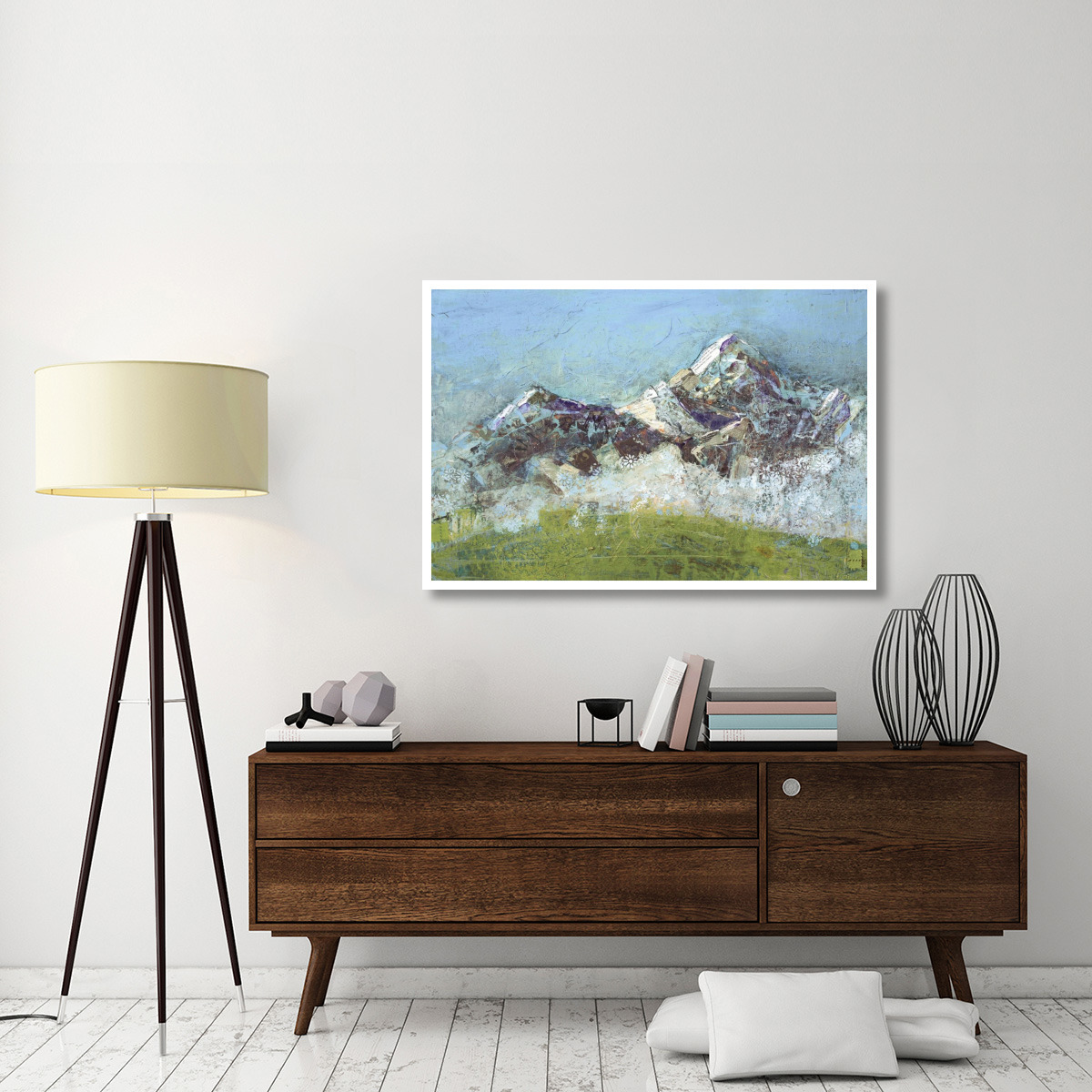 Wilson Fog Green -Paper Art-50&quotx34"
