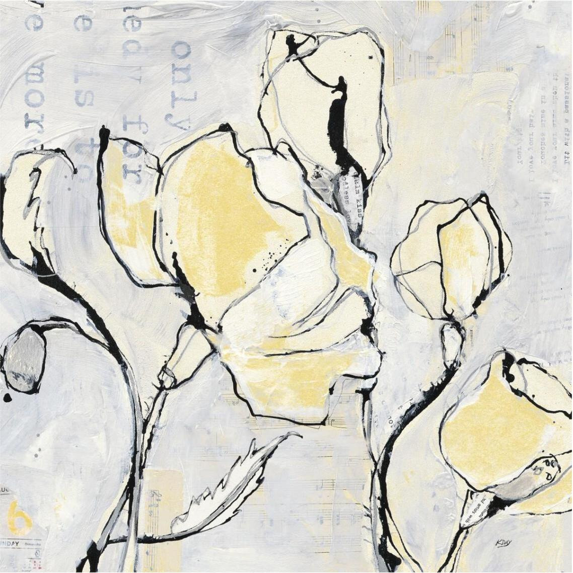 16 Again II with Yellow -Paper Art-38&quotx38"