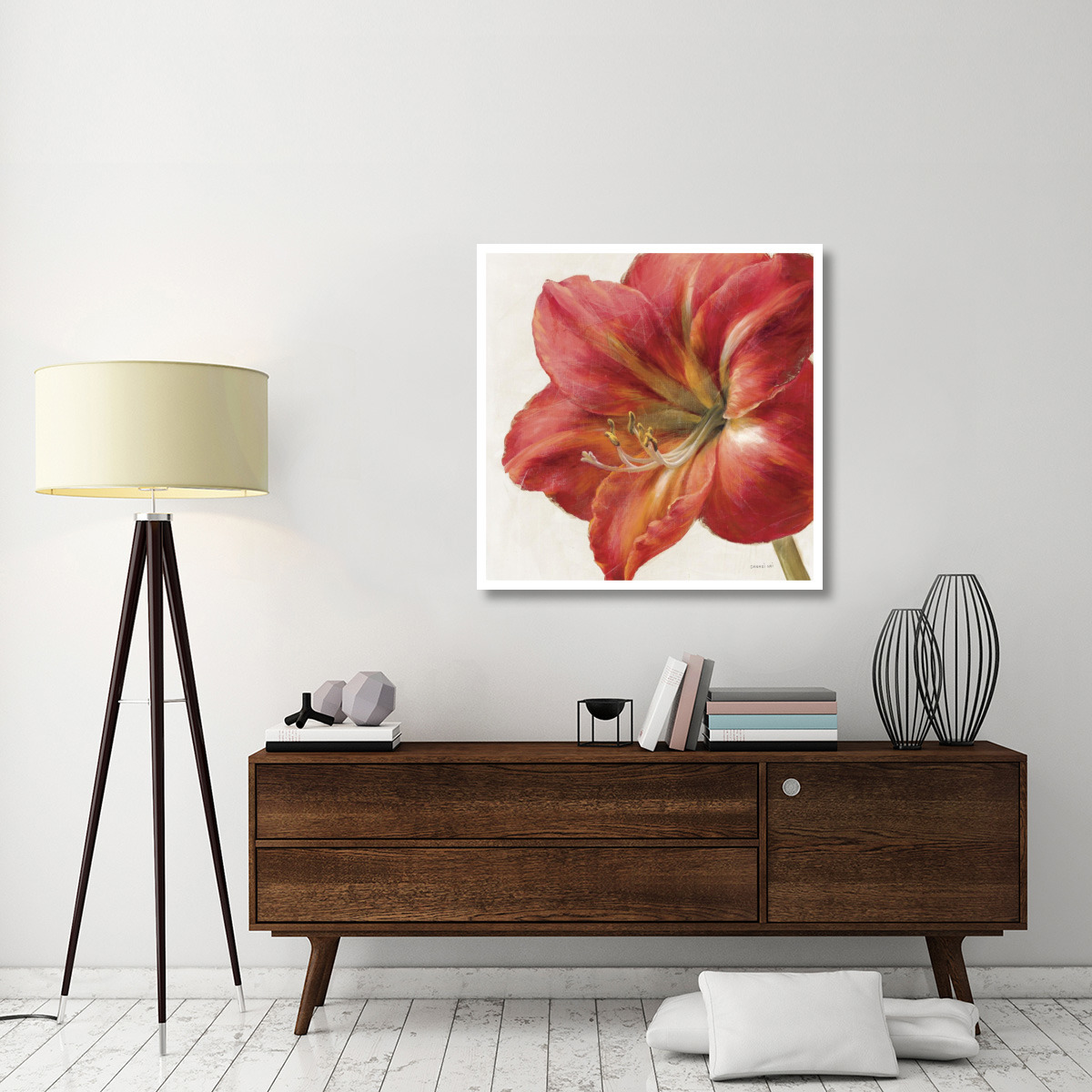 Vivid Amaryllis -Paper Art-38&quotx38"